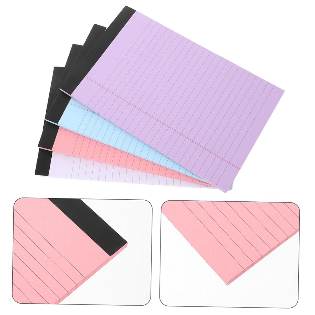 VILLCASE 8 bloc-notes juridique blocs-notes cahier ligné point liste journal Cahier de prise de notes Cahier de notes juridiques Cahier de notes déchirable blocs de papier petit bloc-notes