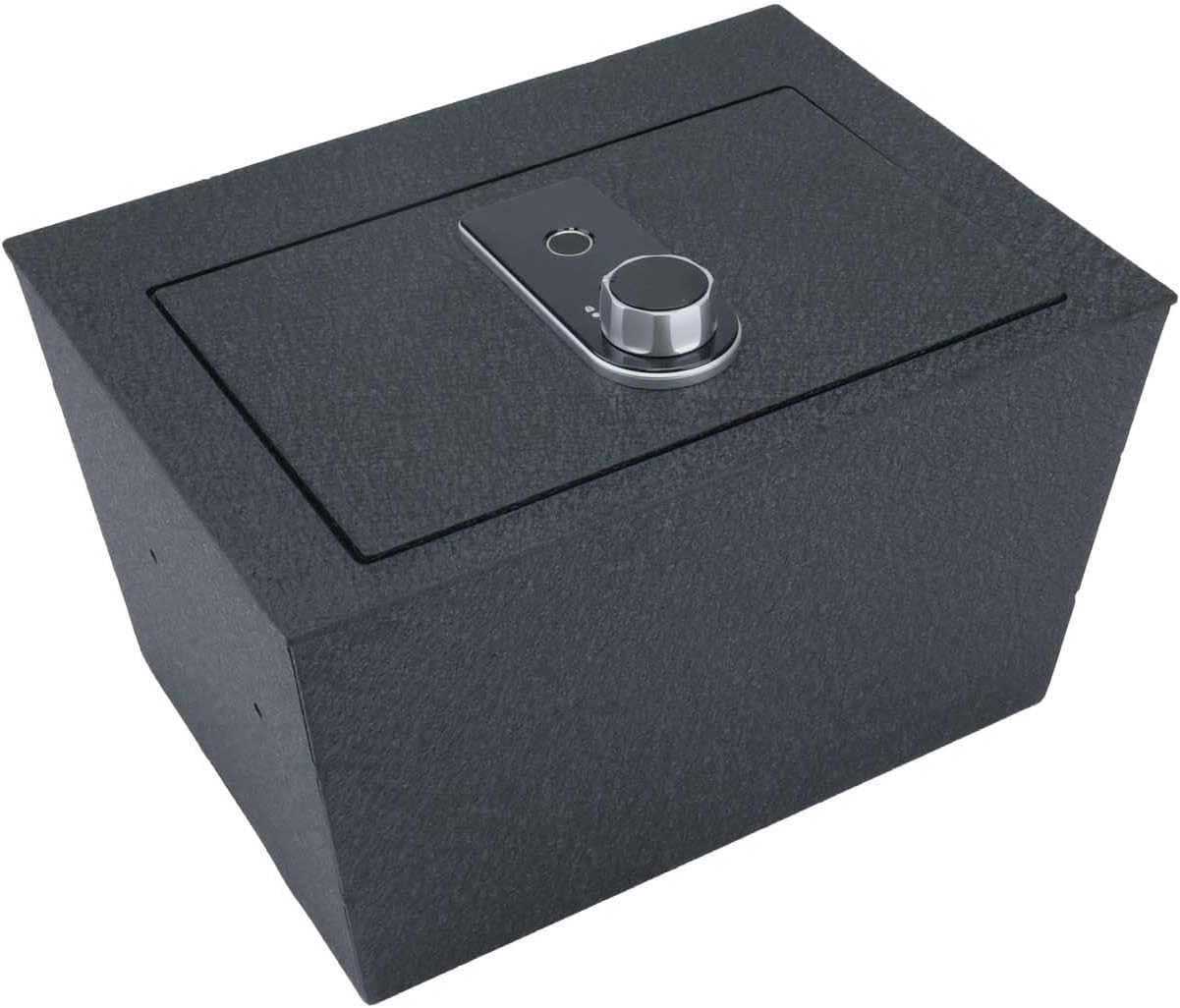 Center Console Gun Safe Vault – Console Armrest Lockbox Compatible with Nissan Patrol Accessories 2018-2024, Anti-Theft Security Console Box with Biometric Fingerprint Lock with Key