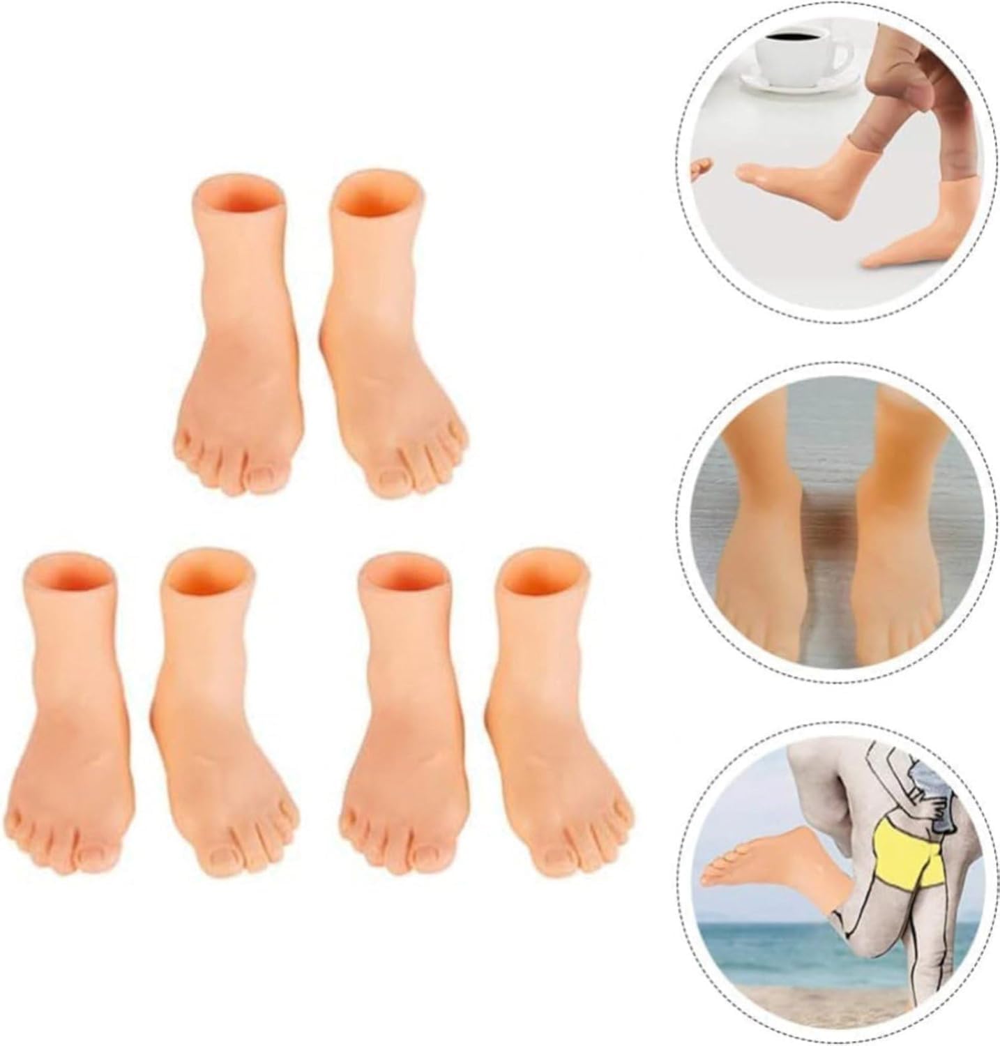 2 Pair Finger Feet Puppet Tiny Feet, Finger Shoes,Finger Puppets - Image 2