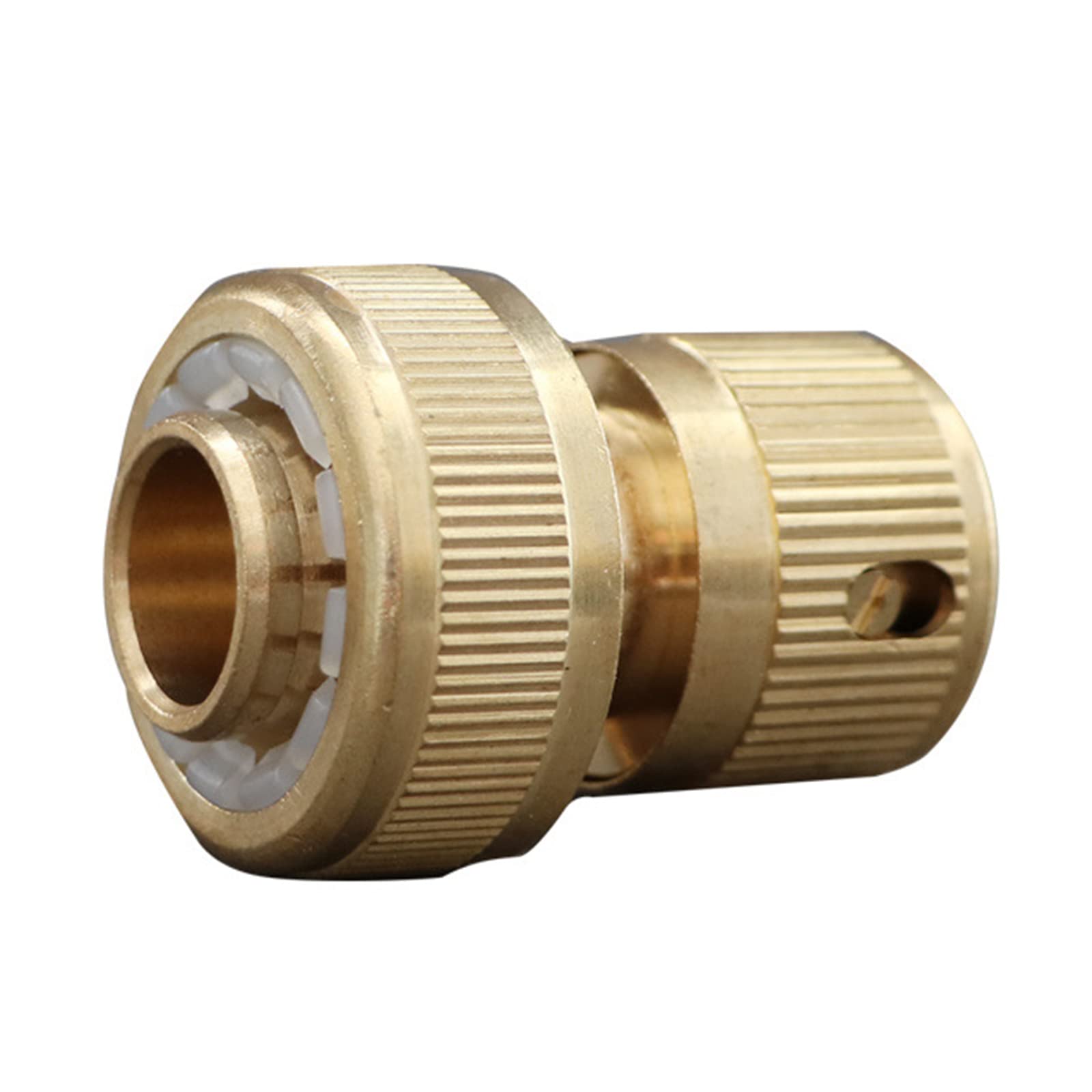 Valvola di isolamento, interruttore di intercettazione della valvola a sfera, 4 connettori rapidi in ottone filettati for collegamento idrico da giardino, accessori for tubi di lavaggio auto, raccordi