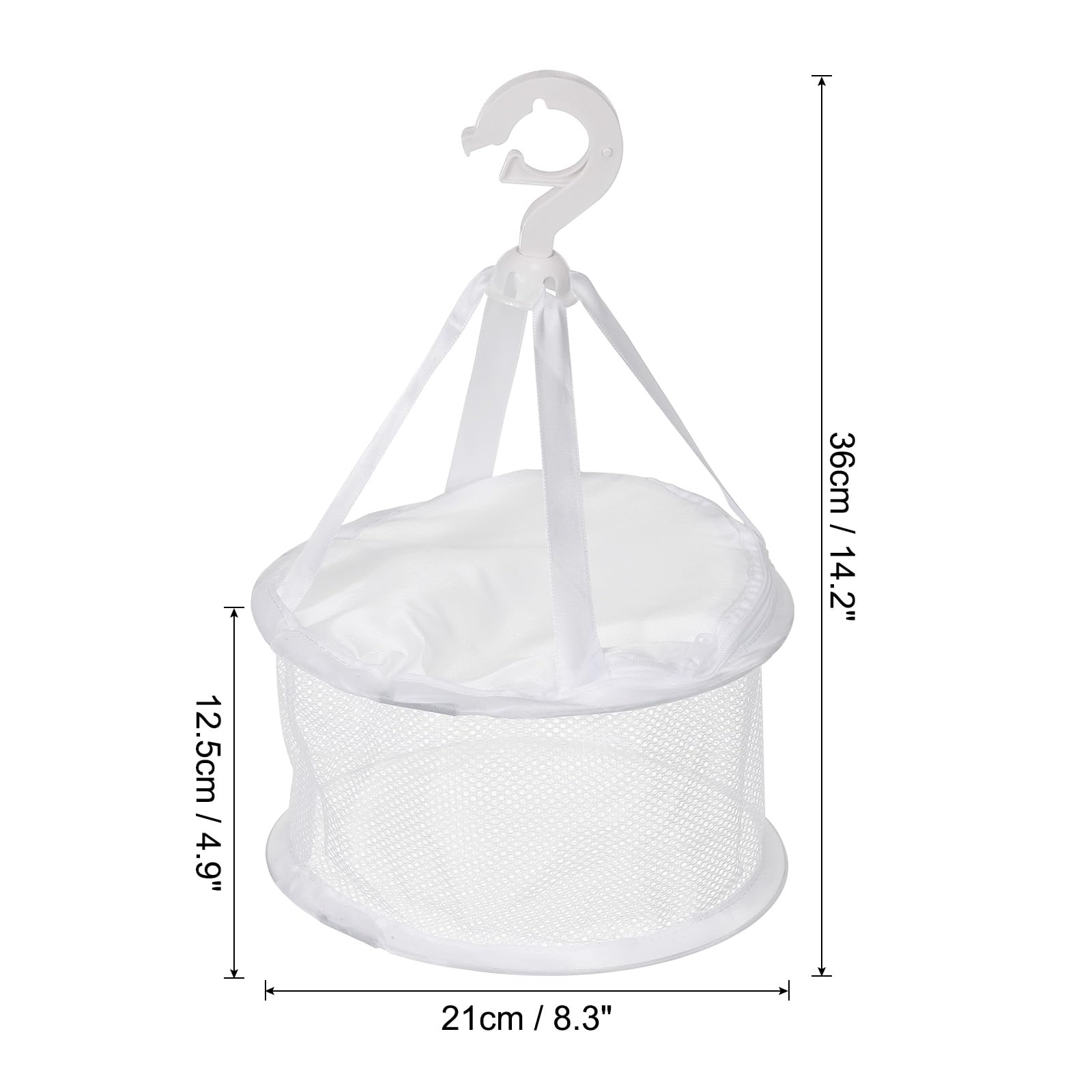 PATIKIL Hanging Mesh Drying Rack Basket, Mini Cosmetic Brushes Drying Net for Makeup Tools Cleaning