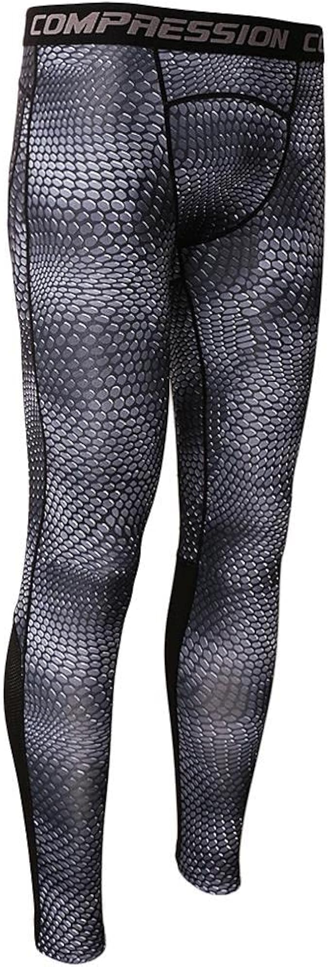 Amazon 全６サイズ メンズ ロング 着圧スパッツ スポーツウェア ズボン 柄付き 乾燥 速乾 吸汗 快適 コンプレッションタイツ 運動 衣装 グレー Xxxl コンプレッションタイツ 通販