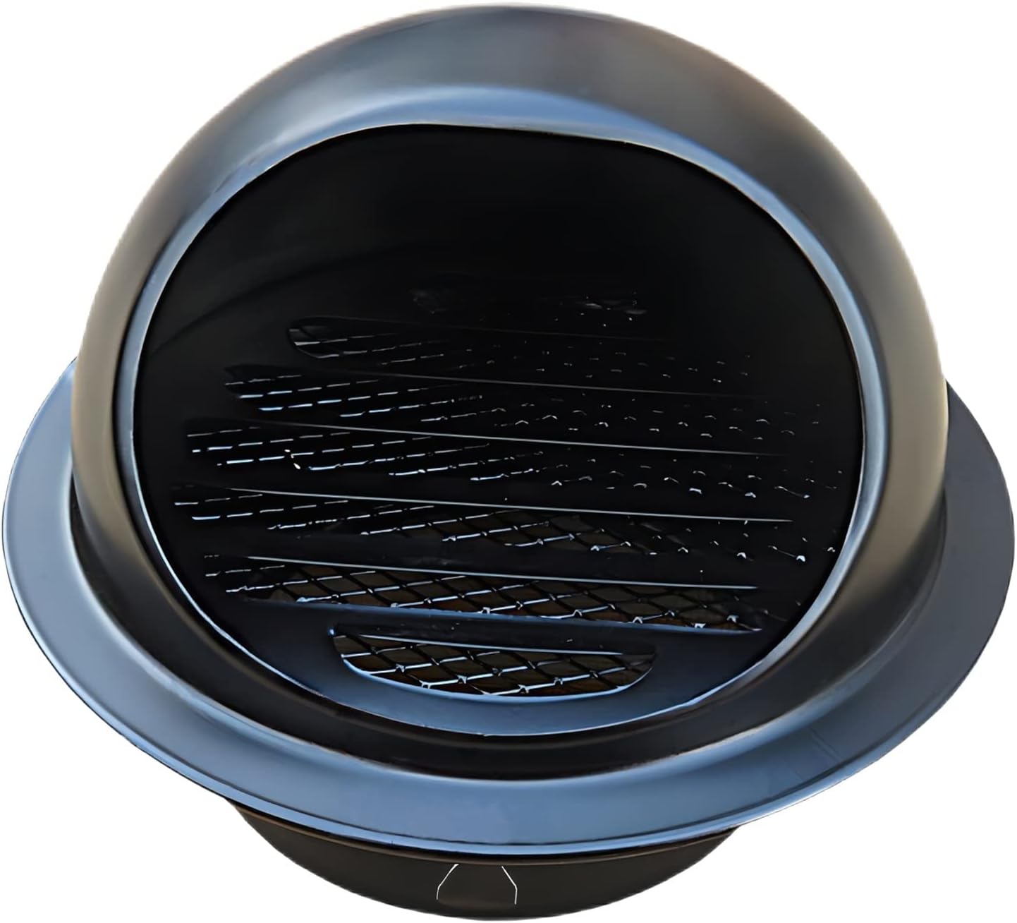 Outlet Small Exhaust Grille, Round Bull Nosed External Extractor Wall Vent Outlet 304 Stainless Steel, Air Soffit Vents Ventilation Exhaust Vents(150mm(5.9 inch))