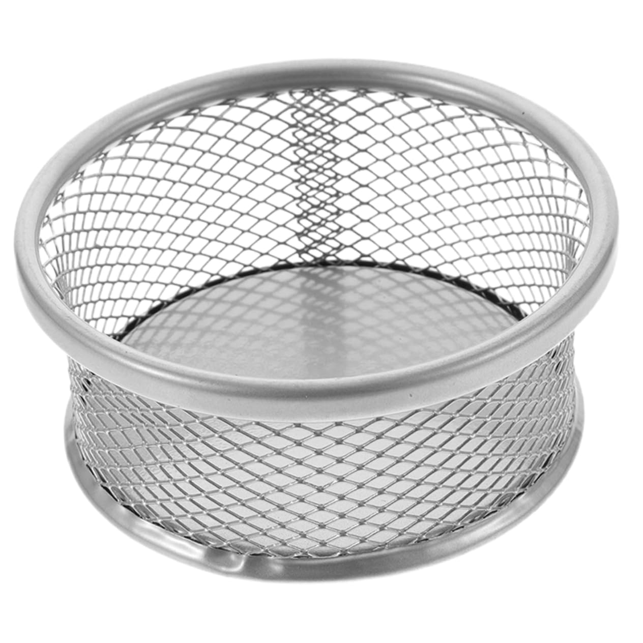 IWOWHERO Mesh Paperclip Holder for Desk and Stylish Wire Organizer for Office Supplies for Storing Paper Clips Bands and Binders present for Home Office