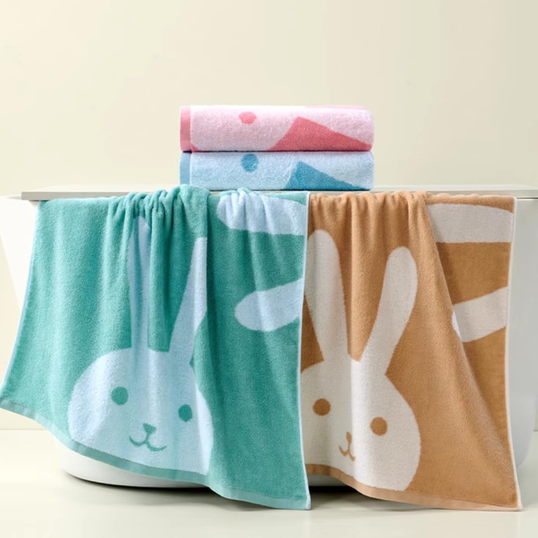 PINK HOUSE　ギンガムウサギ　ブルー　バスタオル PINK HOUSE LIFESTYLE 8/2(fri.)RELEASE｜ピンクハウス