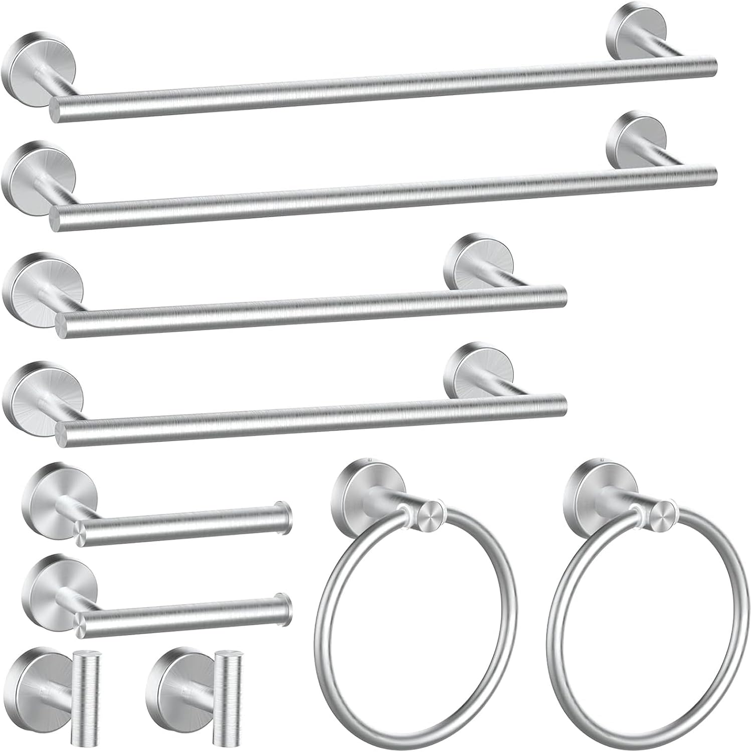 Amazon.com: 10PCS Brushed Nickel Bathroom Hardware Set, Bathroom ...
