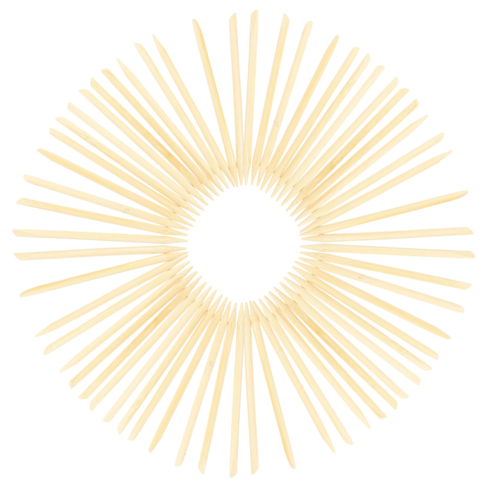 MUELODSIC 100Pcs Stylus Scratch Painting Pens Double Headed DIY Scratch Tools for Creative Art Projects Lightweight Portable Natural Sticks