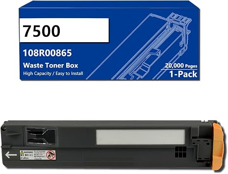 7500 Compatible Waste Toner Box Replacement for 108R00865 108R865 Waste Toner Bottle for Xerox Phaser 7500 7500DN 7500T 7500X 7500N Printers 1 Pack