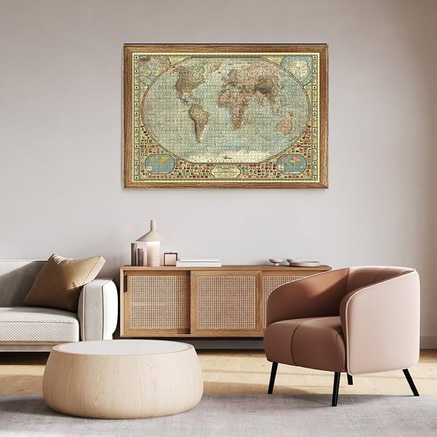 ドイツ輸入    古代世界地図  パズル2000P Amazon.com: Anatolian Puzzle - World Map, 2000 Piece Jigsaw Puzzle