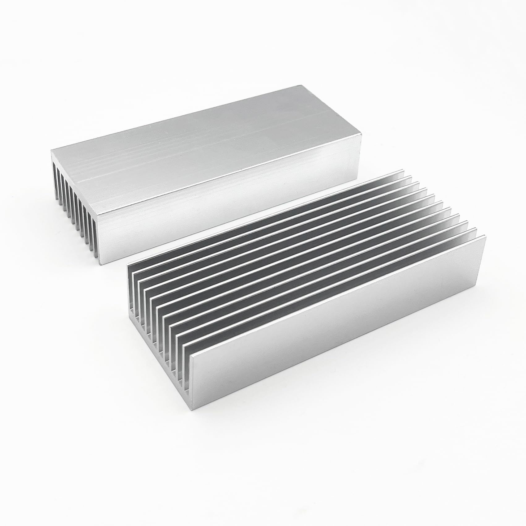 2Pcs Aluminum Heatsink 100 x 40 x 20mm/ 3.94x1.57x0.79 inch Heat Sink Chipset Diffusion Cooling Fin Comb Heat Sinks Cooler for LED Peltier Thermal Module Tec1-12706 High Power Amplifi