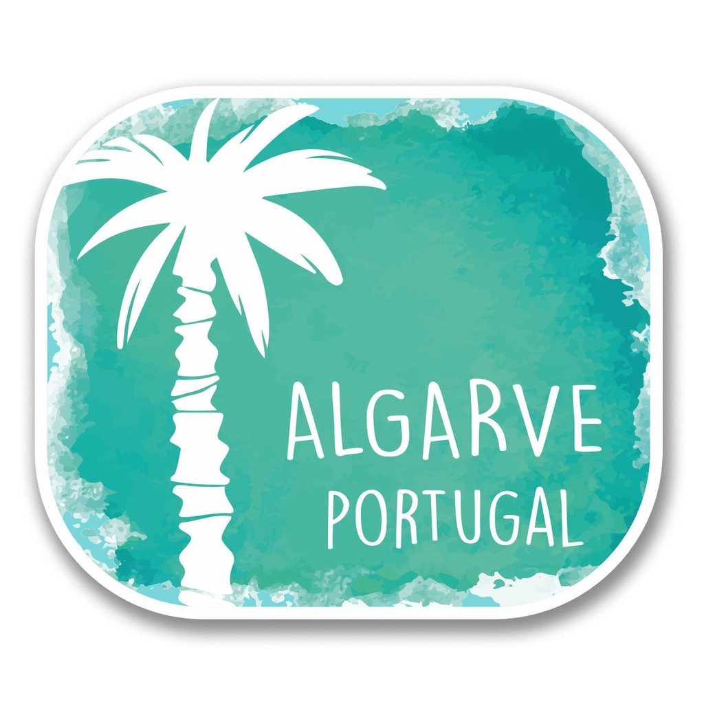 2 x 10cm/100mm Algarve Portugal Vinyl SELF Adhesive Sticker Decal Laptop Travel Luggage Car Bike Sign Fun #6339