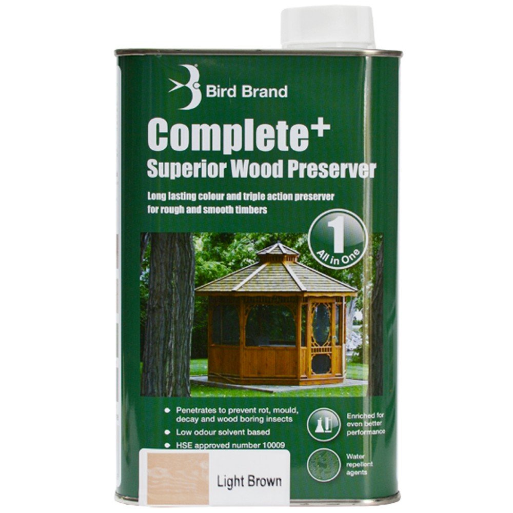 Bird Brand Complete+ Superior Wood Preserver Light Brown - 2.5 Litre