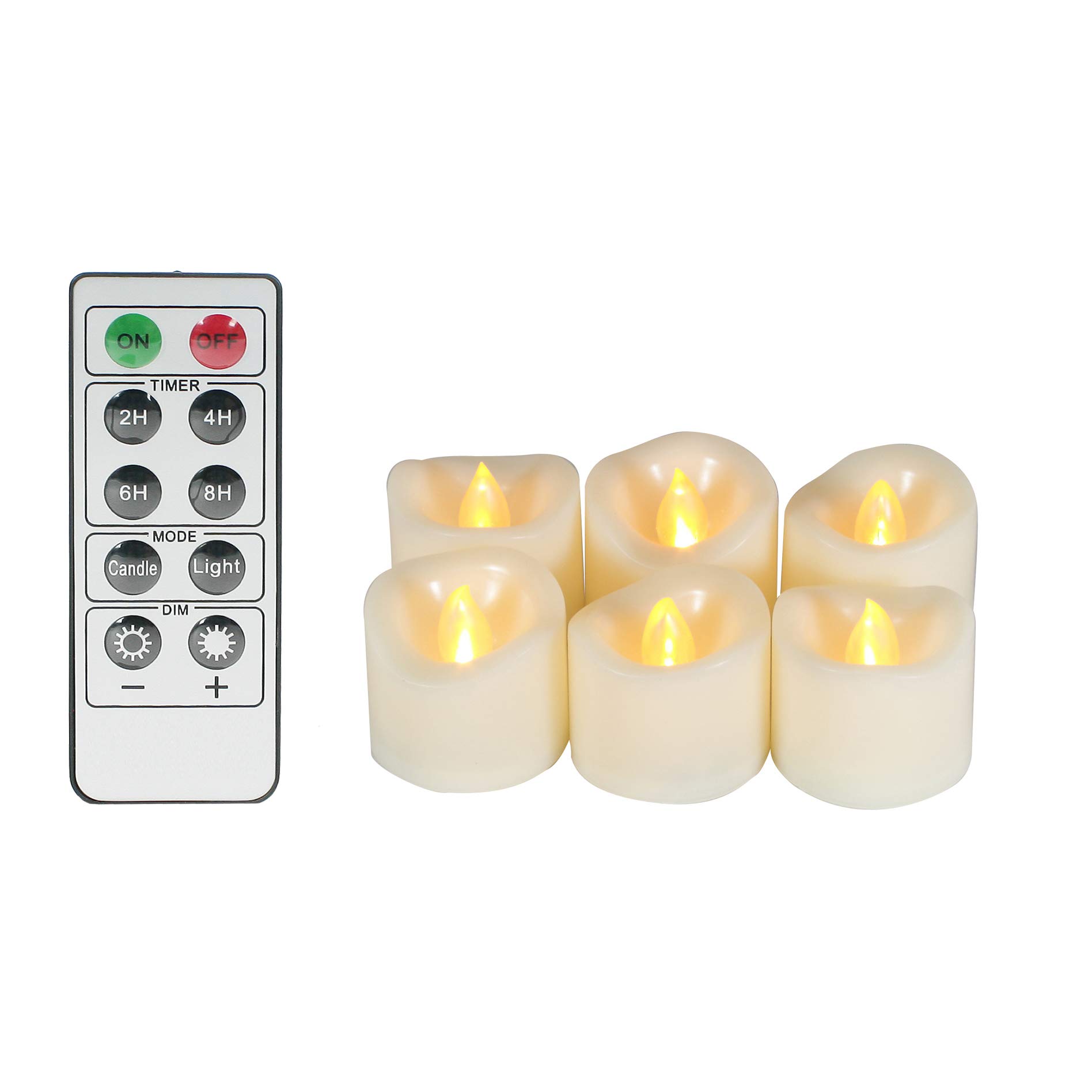 Buy Led Flickering Flameless Votive Tea Lights Candles With Remote