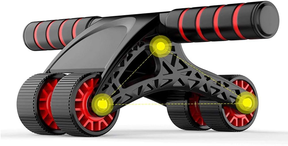 Wheel for Abdominal Exercise, Automatic 4 Foldable Abs Roller for Women Men, Muscle Training