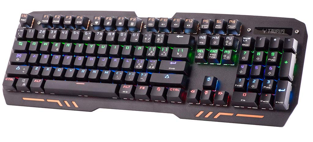 Itek X03 Tastiera da Gaming, Meccanica, Switch Blu, Retroilluminazione, Nero