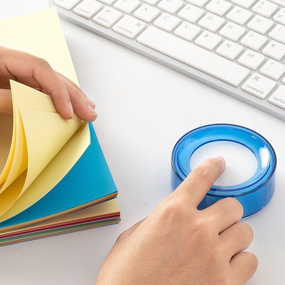 Spugna Smorzatore Dito Bagnato 2 Pezzi Custodia Rotonda Carta Creativa