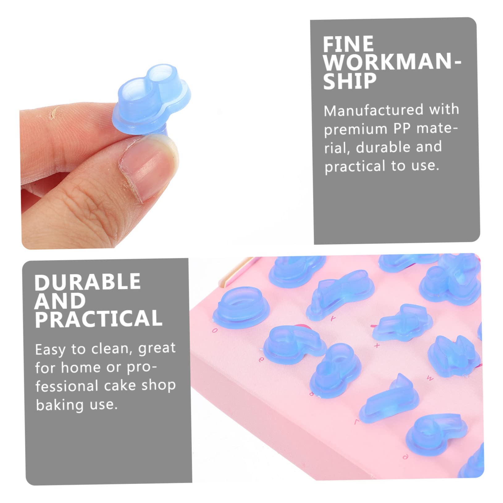 DECHOUS 198piezas Moldes De Galletas Letras Decorativas Para Pasteles y Galletas Prensa De Cocina Para Accesorios De Hornear Para Familias