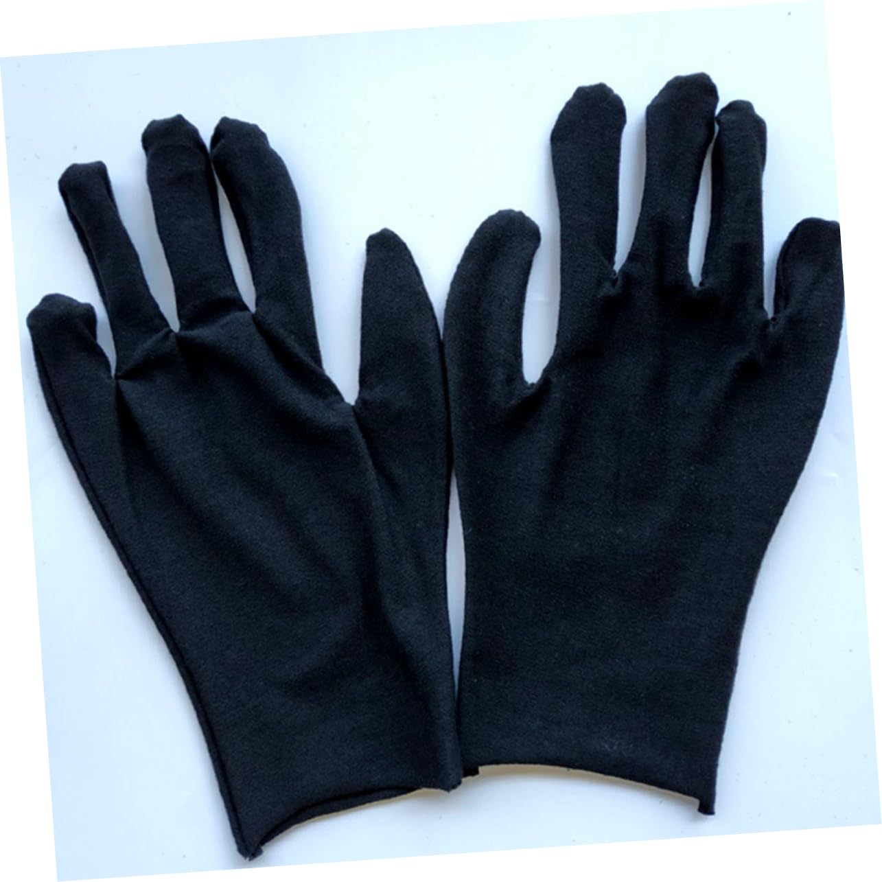 Noir Moufles de Travail Protection Légère, en Coton, 12 Paires