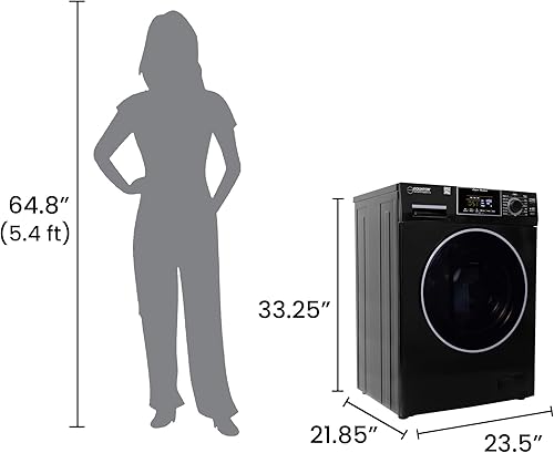 Miniatura 6 de Equator Compact Washer 1.6cf15lbs PET CYCLE 15 programas 110V en negro