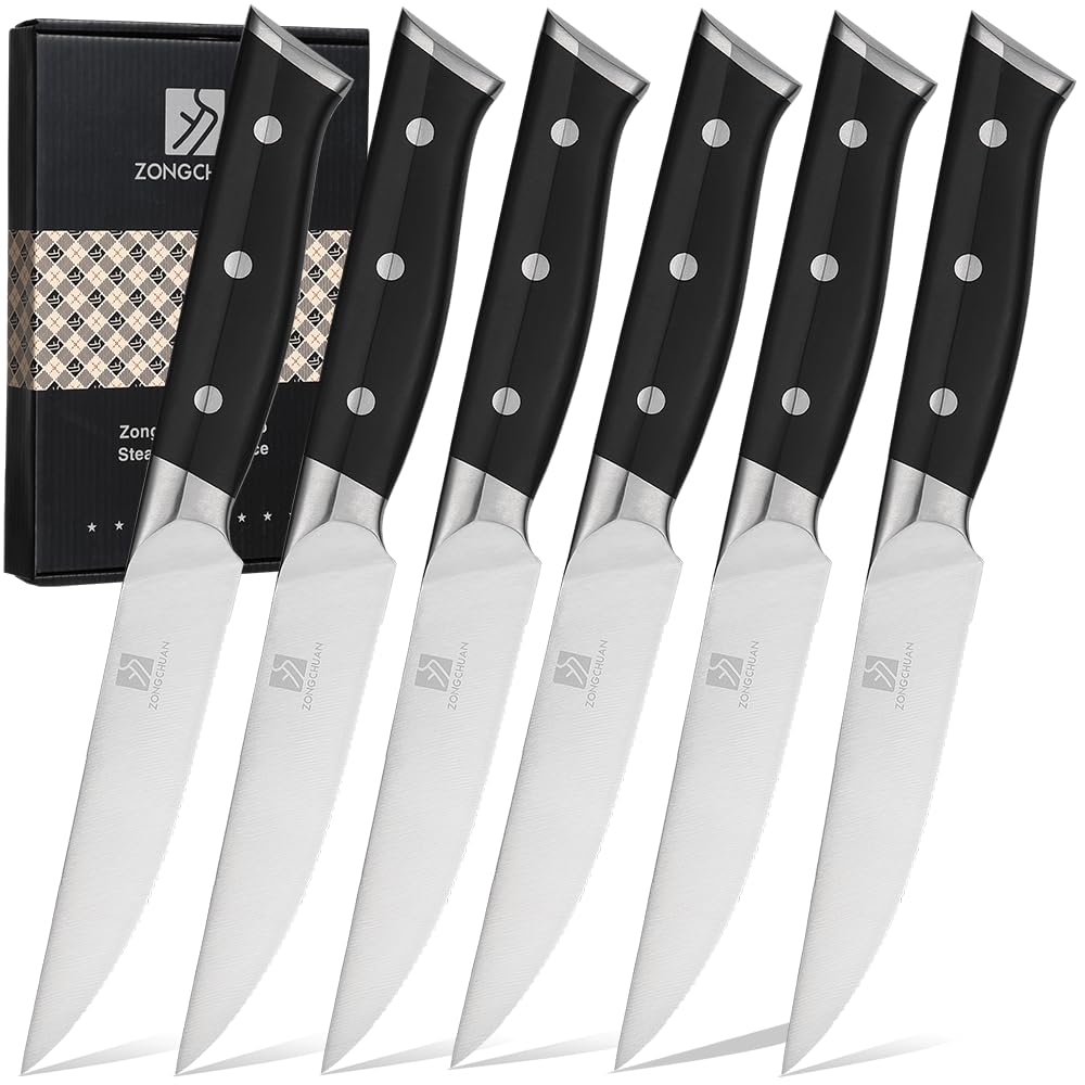 8" Stainless Steel Carving Knife and 7" Fork Set, Professional BBQ Brisket Slicing Kit with Ergonomic Full Tang Handle, Premium Meat, Fruits & Vegetables Cutting Tools in Gift Box — Amazon image 16