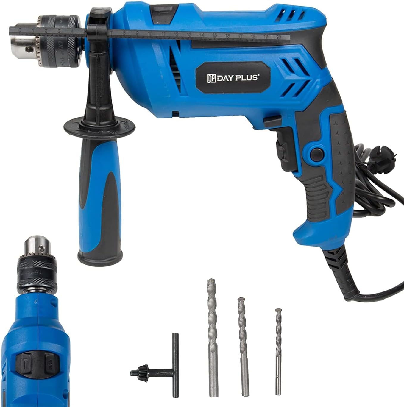 850W Rotary Hammer Drill Corded Heavy Duty Impact Drill with 13mm Metal