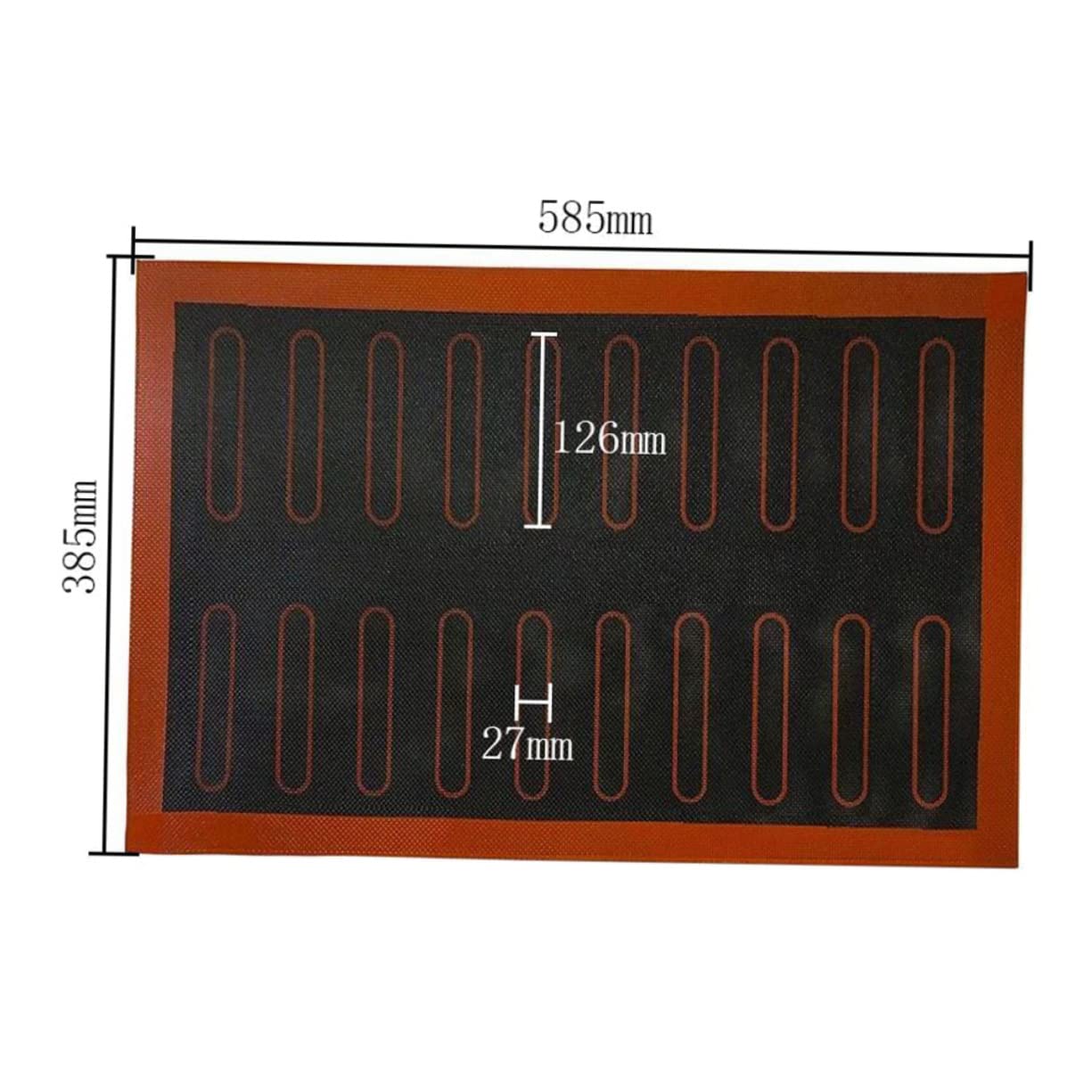 BESTonZON 3stücke Silikon Backmatte Hitzebeständig Antihaftbeschichtet Wiederverwendbare Backunterlage Für Gleichmäßiges Backen Ohne Öl Für Zuhause Und Gastronomie