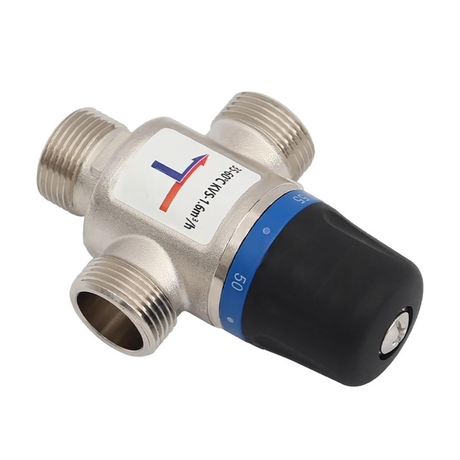 Valvola miscelatrice termostatica a 3 vie DN20/25 - Compatibile con scaldabagno solare e bagno, valvole miscelatrici termostatiche (filettatura maschio)(Male Thread DN25)