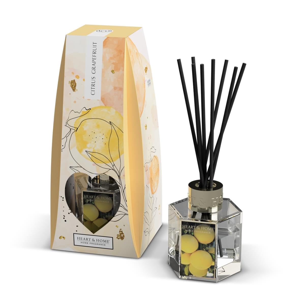 Heart And Home Black/Heavenly Heart & Home Fragrance Diffuser (Citrus Grapefruit)