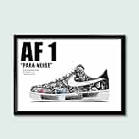 ナイキ/NIKE Air Force 1 スニーカーポスター A3サイズ Amazon.co.jp: ピースマイナスワン×ナイキ エアフォース1