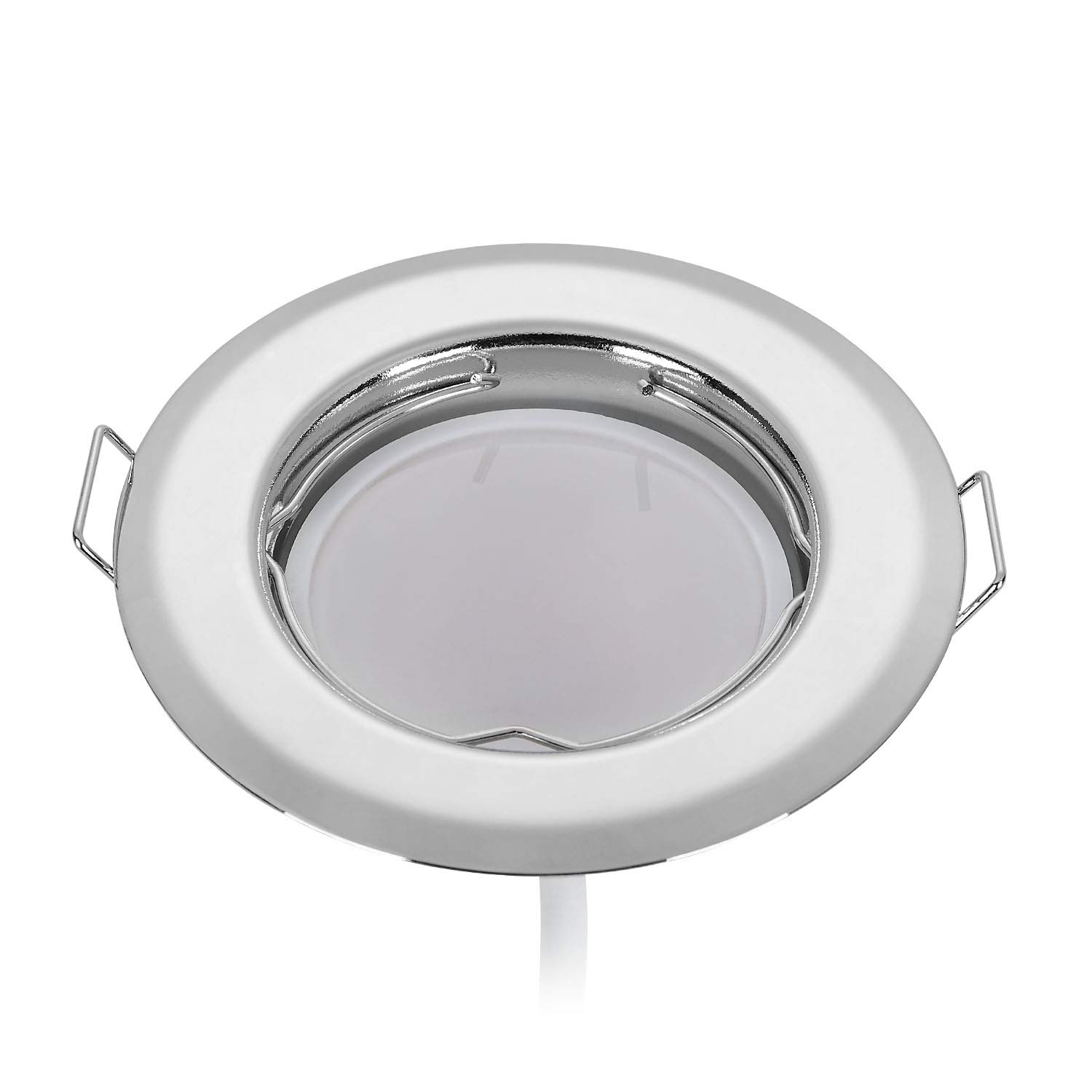 Faretto Incasso Extraflat Nickel Satinato 20.5x20.5 Cm Led 20w Cct Dimmerabile Ip44 - Foto 6