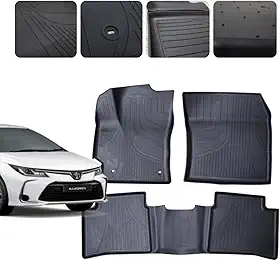 Tapete Bandeja para Carro Corolla 2020 2021 2022 2023 2024 2025 2026 Bordas Elevadas Borracha Resistente