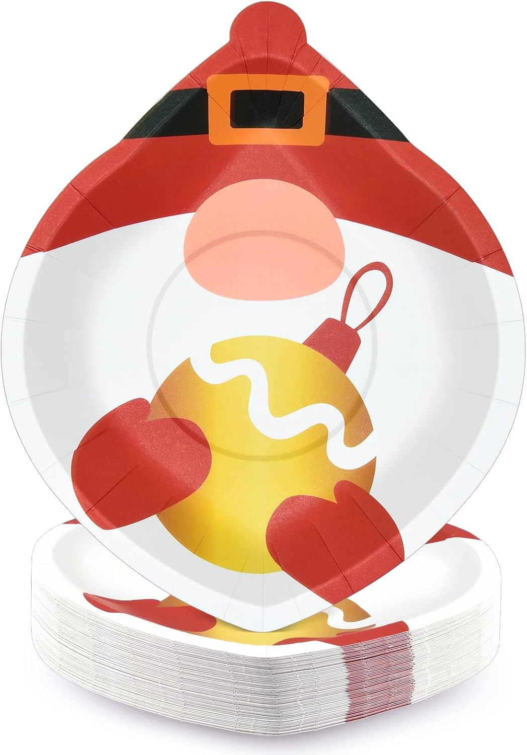 EPHYO 50 Count Christmas Paper Plates 9in Disposable Party