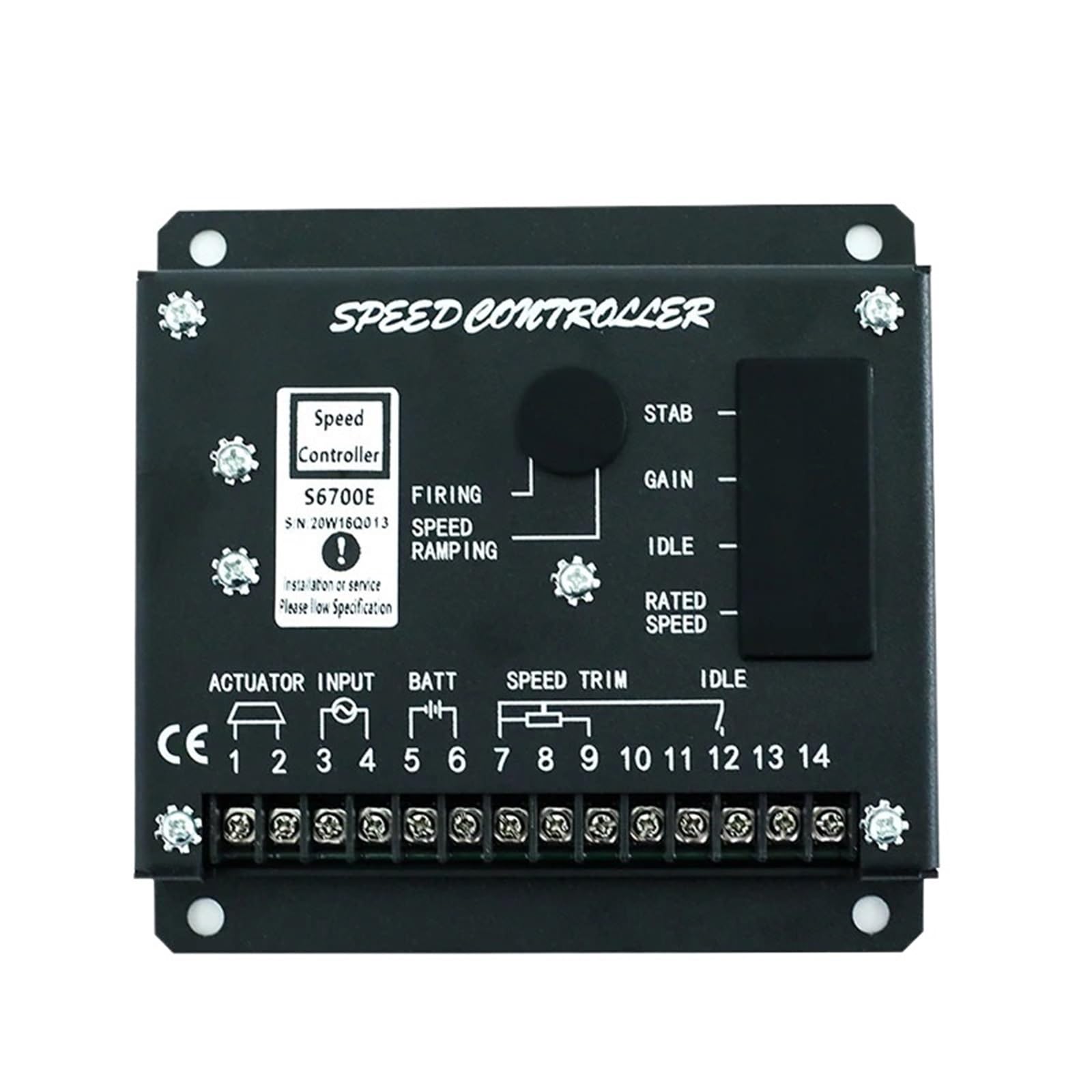 Jdilfunu S6700h S6700e Generator Speed Governor Controller 1Pcs(S6700h)