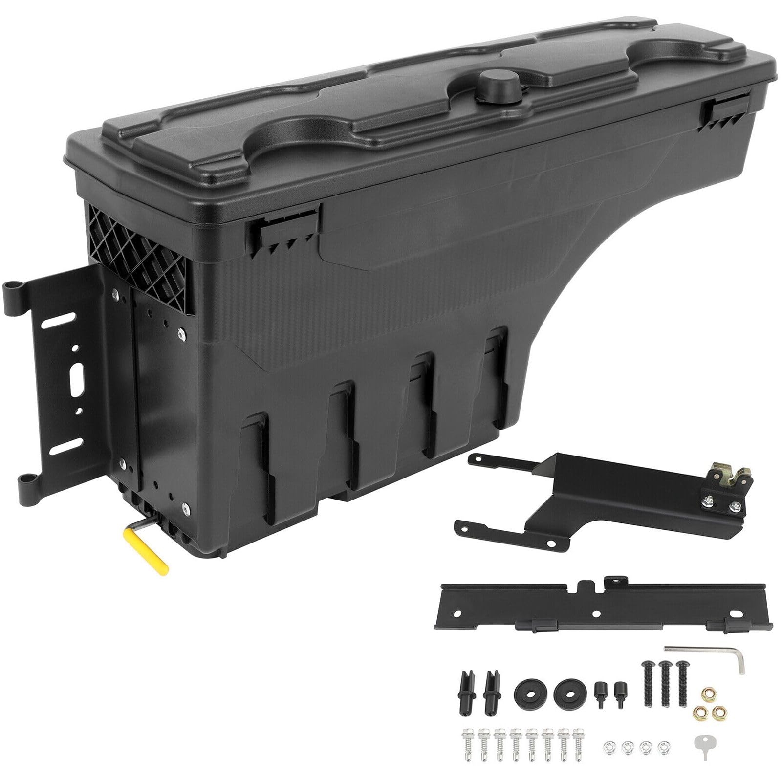 GGDZTMNB for Ford for F150 2015-2022 Driver Left Side Truck Bed Storage Tool Box Black 25Cm 91Cm 8.45Kg 40Cm
