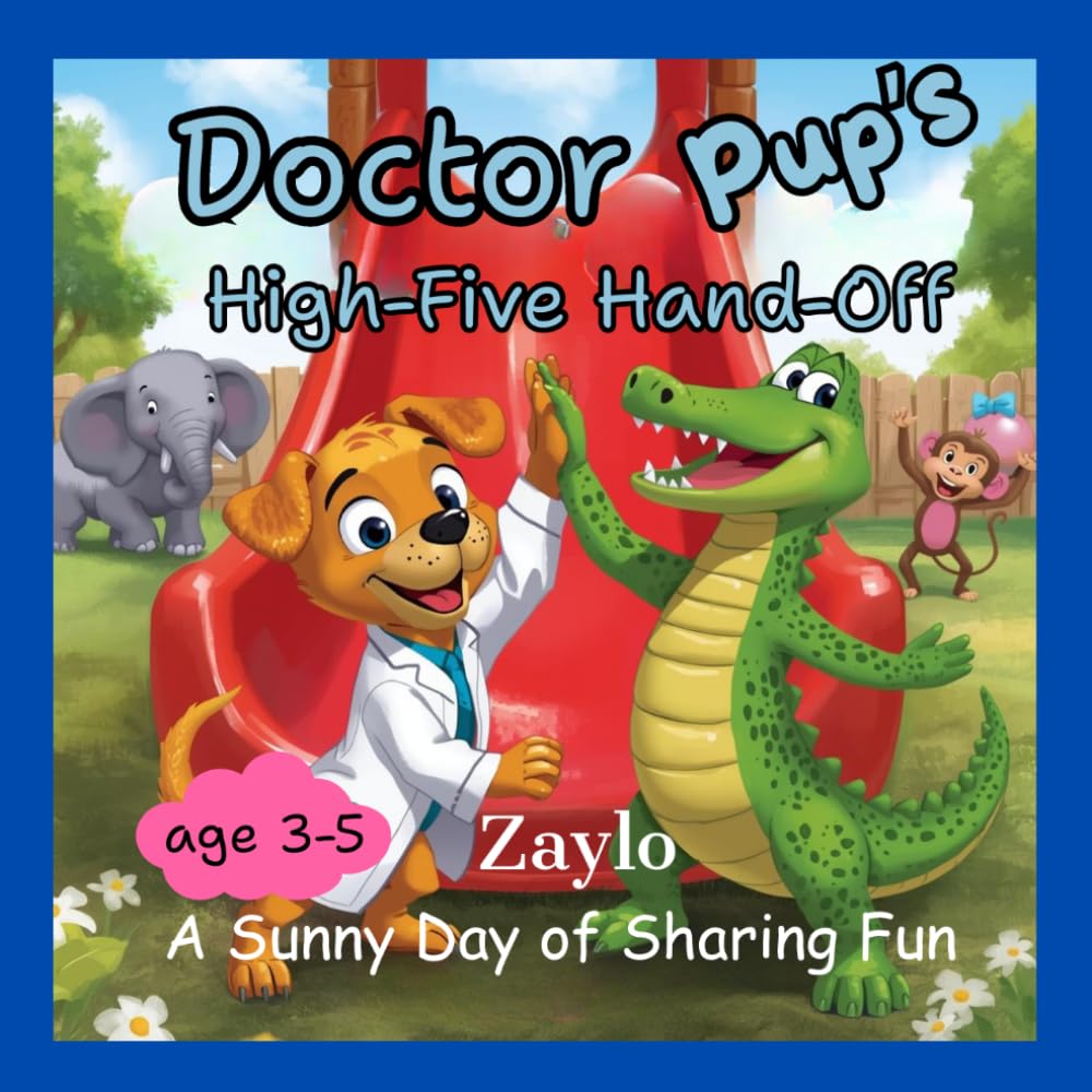 Doctor Pup’s High-Five Hand-Off: A Sunny Day of Sharing Fun
