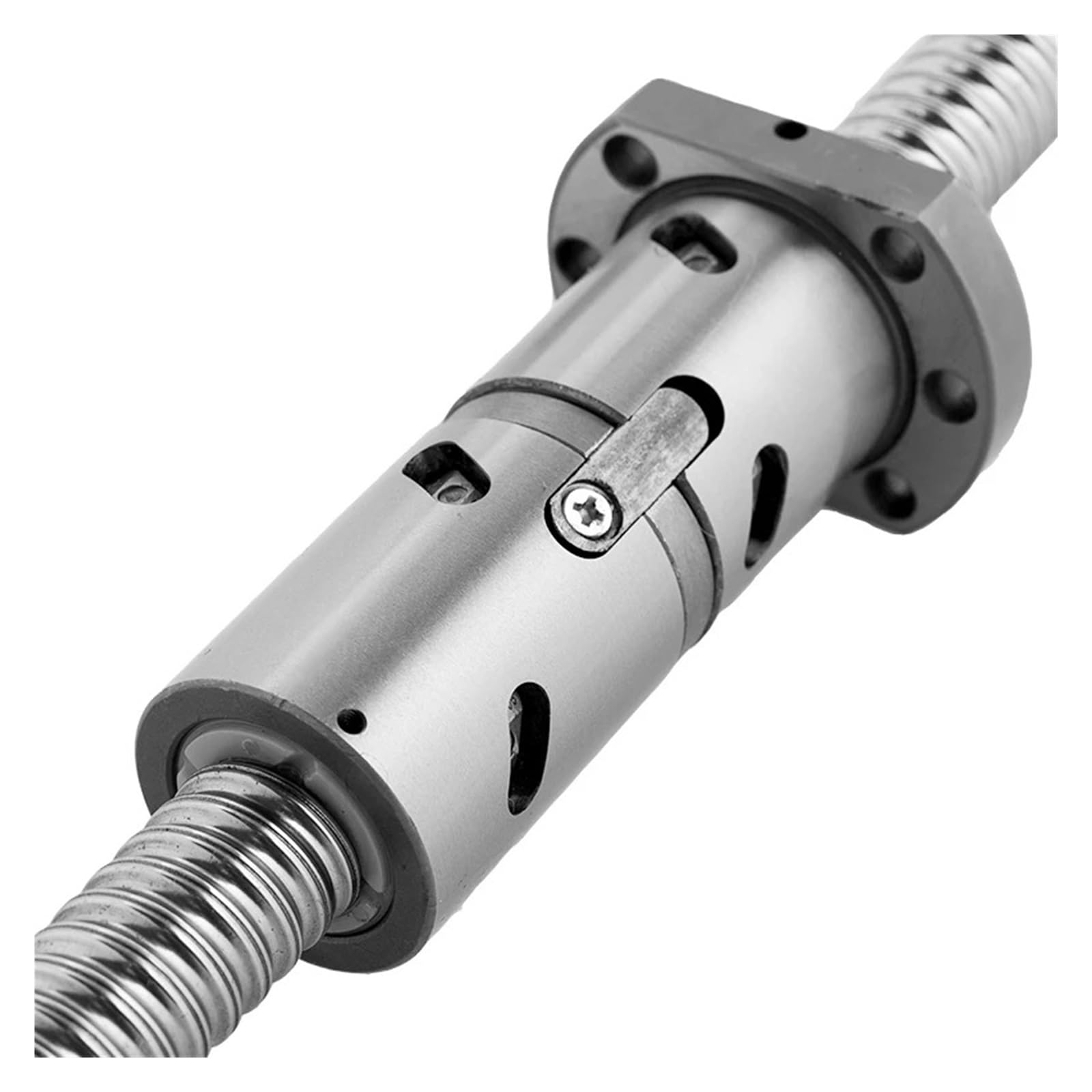 Metal Ball Screw nut C5 Ballscrew DFU4010 End Machined CNC Parts Bearing Nut Housing BK BF Mode Use for 3D Printer Ball Screw(1200mm)