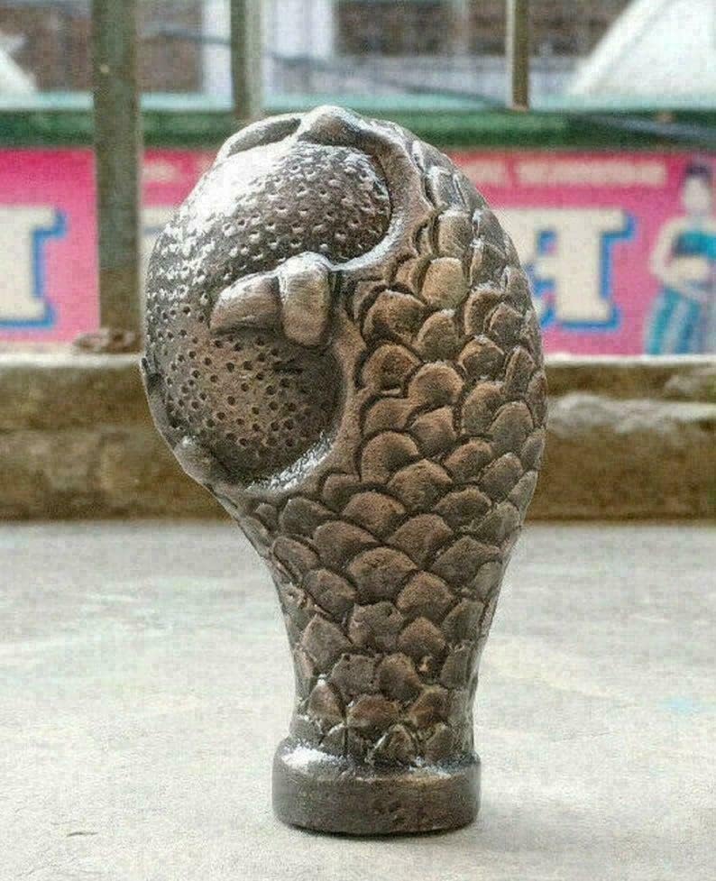 Miniatura 1 de Blackperlcrafts - Mango de diseñador de latón con mango de madera con cabeza de caña de águila