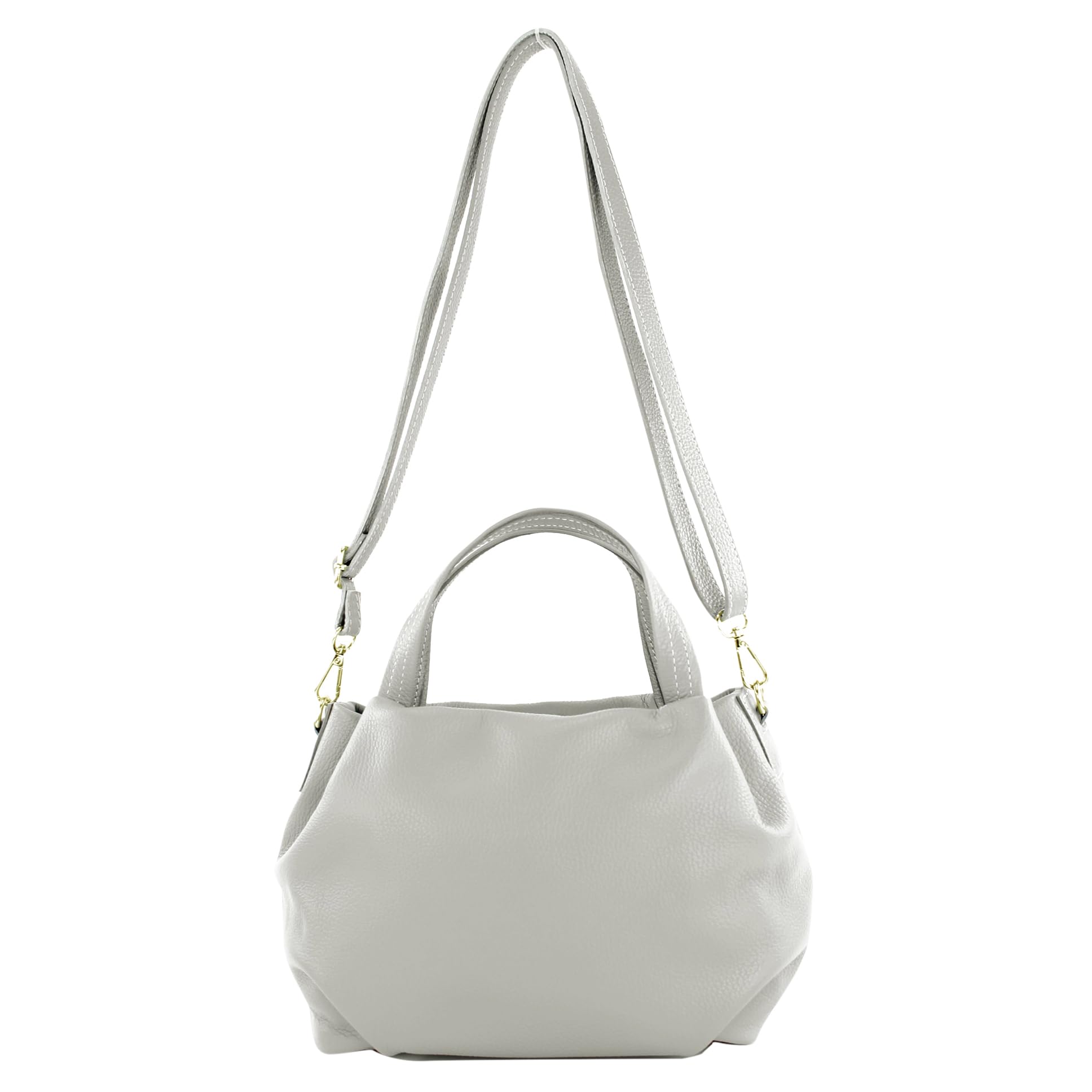 modamoda de T218 - Borsa tracolla da donna, piccola, italiana, in pelle