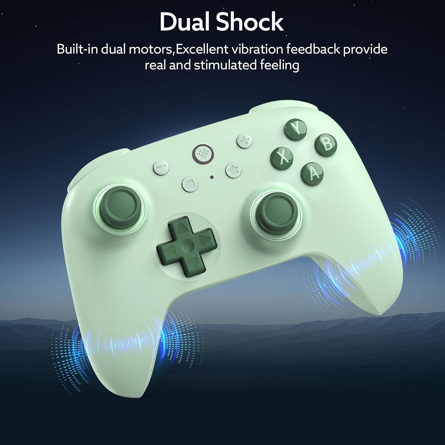 8Bitdo Ultimate 2C Wireless Controller for Windows PC and Android, with 1000 Hz Polling Rate, Hall Effect Joysticks and Triggers, and Remappable L4/R4 Bumpers (Green)