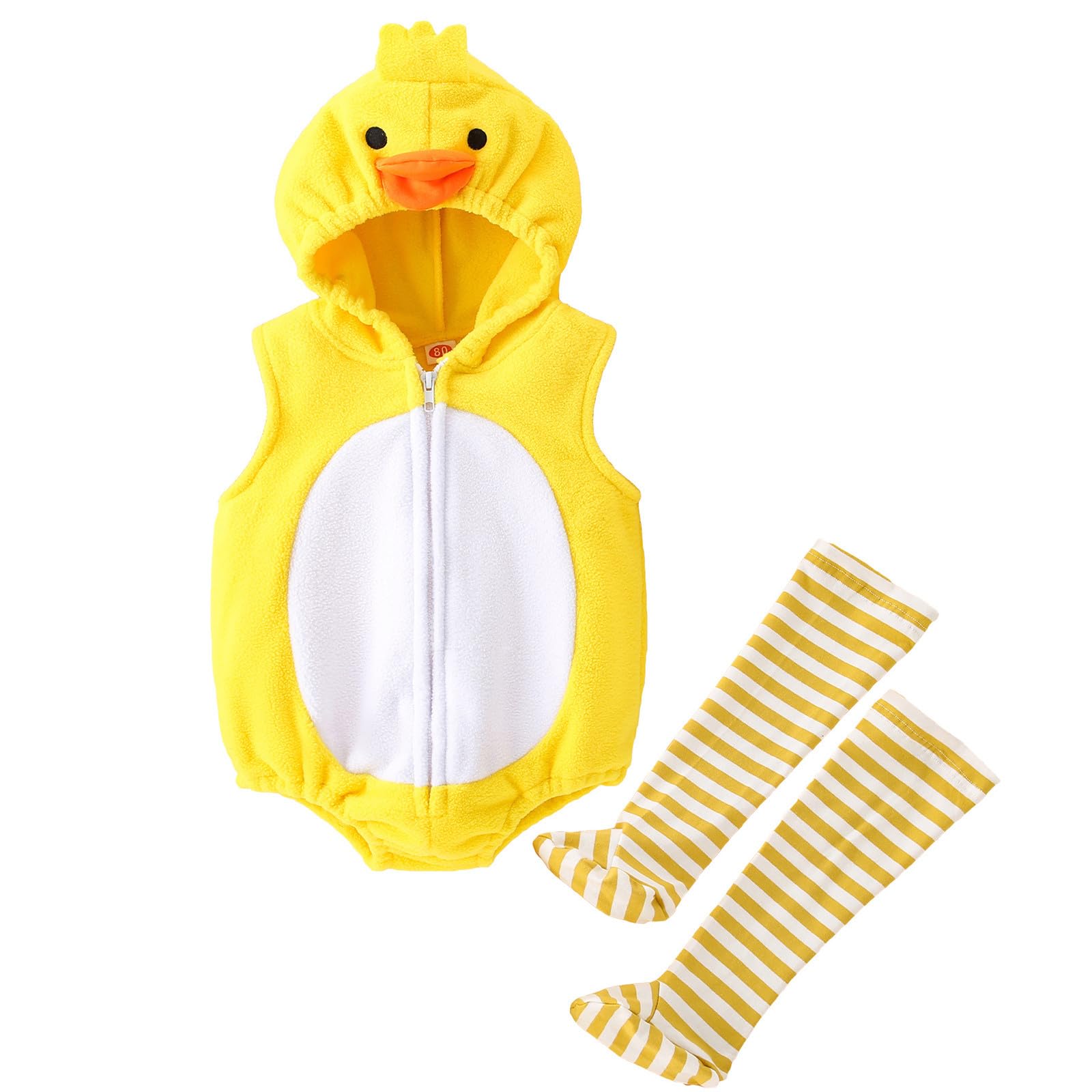 Costume Poussin Bébé Unisexe - Combinaison à Capuche Douce Pour Pâques, Halloween Ou Fêtes - Taille Selon âge