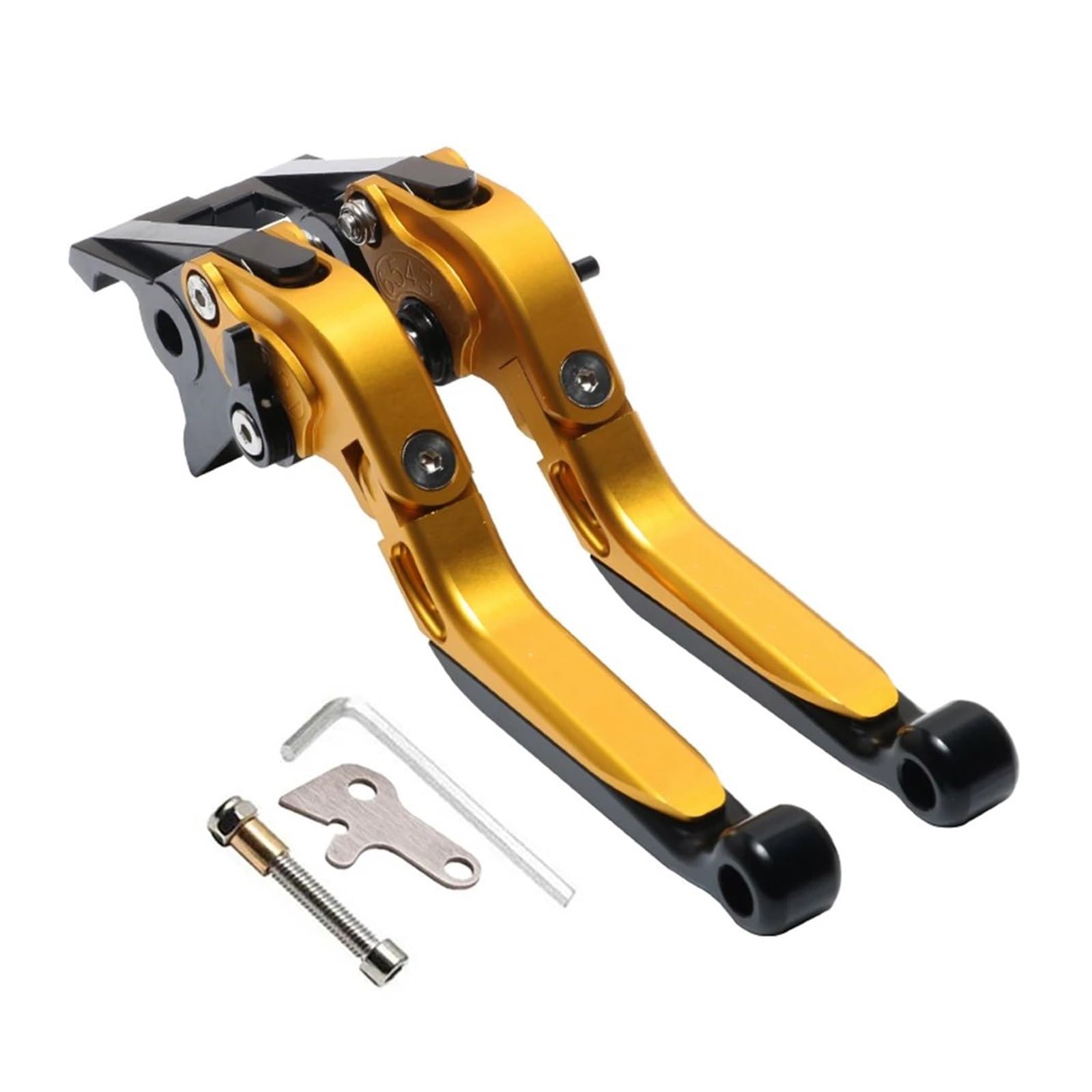 Hguvsjd Yellow Black For Xmax125 For Xmax250 For Xmax300 For Xmax400 2023 Motorcycle Hand Brake Handle Clutch Lever Motorcycle Brake Lever(Yellow Black)