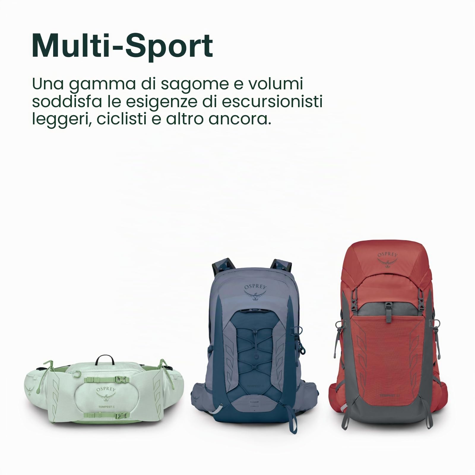 Osprey Templest 22L - Zaino da trekking leggero da donna, con cinghia lombare