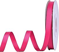 Vista 92 de Rollo de cinta de grogrén sólido YAMA de 5/8 pulgadas - 25 yardas para cintas de envolver regalos, blanco