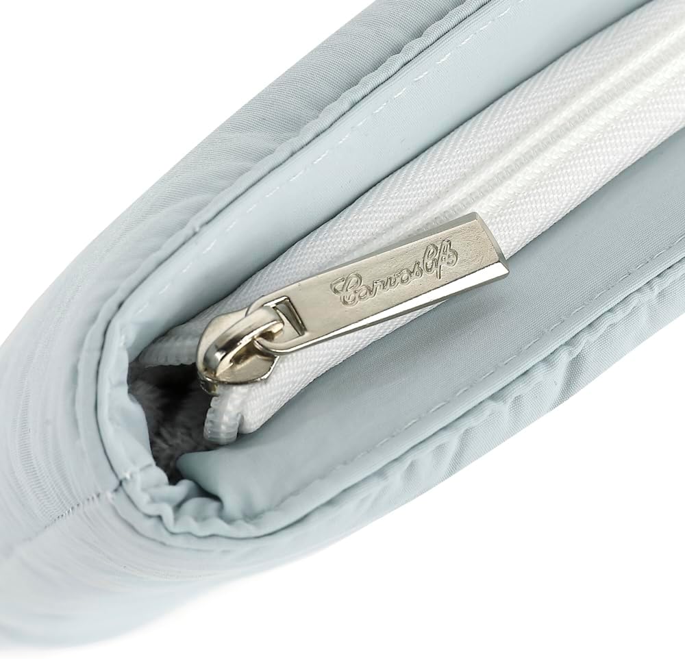 Canvaslife Puffy Laptop Sleeve 15 Inch 15.4 Inch, Quilted Puffer Laptop Case for Women, Pillow Case Compatible for MacBook Pro 16 inch and 15 inch-15.6 inch (Light Blue) image 5