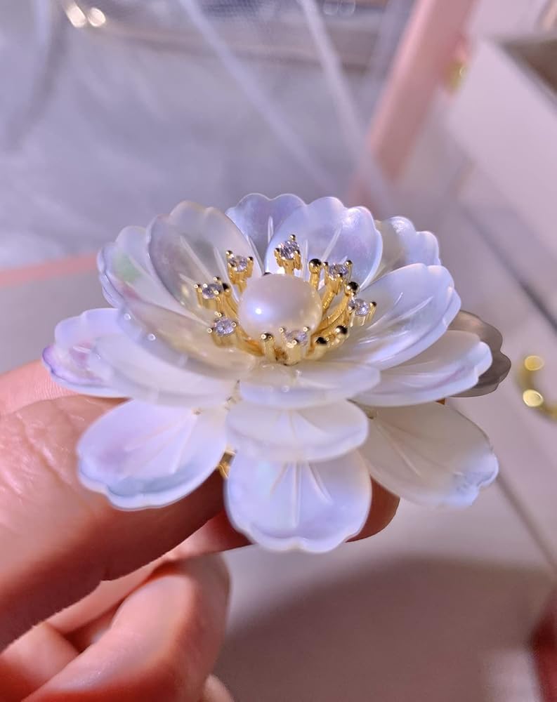 仏像真珠/淡水パール母貝 観音レリーフ no.102 仏像真珠/淡水パール母貝 観音レリーフ no.102