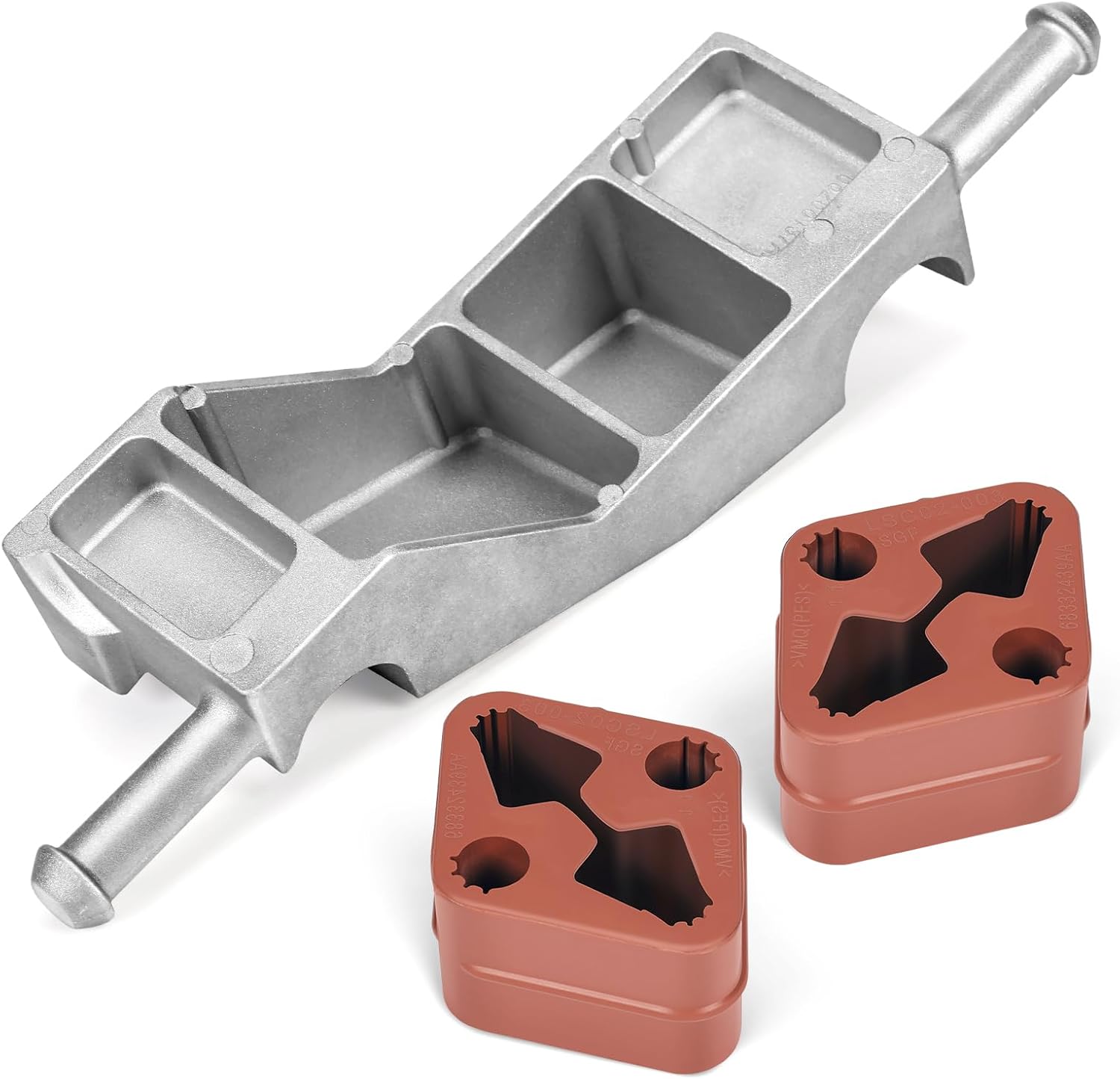 68268197AA Exhaust Muffler Hanger Bracket with 2pcs 68332439AA Rubber Exhaust Insulator Hanger Isolator Kit Compatible with RAM 1500 3.0L/3.6L/5.7L/6.2L 4WD 2019-2025