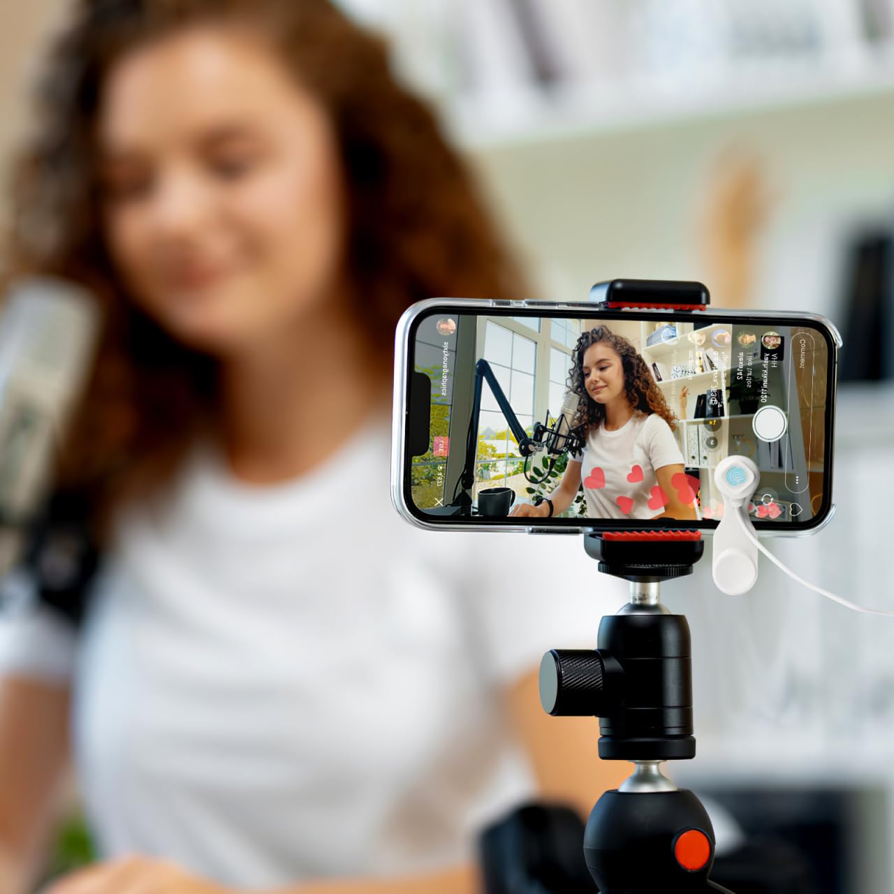 jojofuny Clicker automatico dello schermo per telefono: clicker USB per lo schermo del telefono cellulare per lo streaming live - Applicatore automatico universale per il clic delle dita per giochi