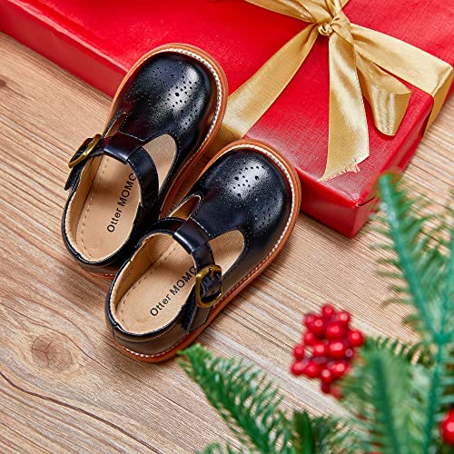 Otter Momo Girl's T-Strap School Uniform Dress Shoe Size 8 Mary Jane Flat #TOP2