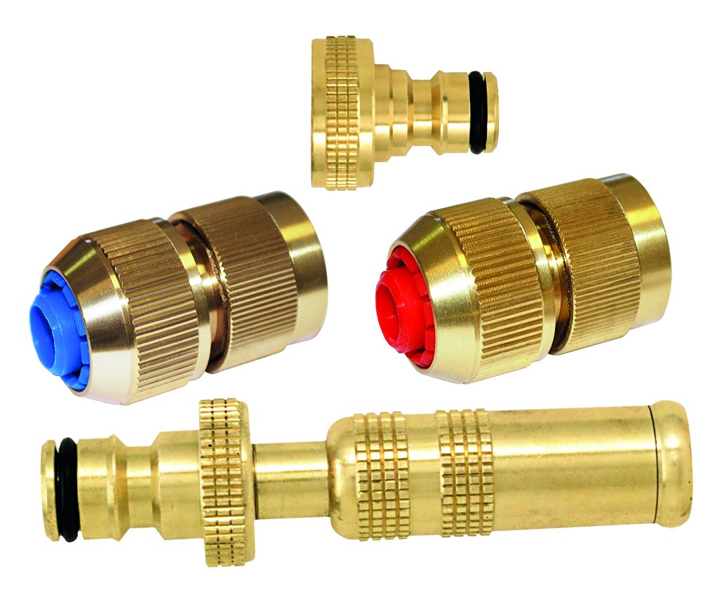 Boutté 0802906 2-KIT_RAPIDE19 Kit d'arrosage Complet laiton lance automatique tuyau ø 19