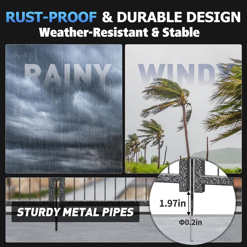 Cerca metálica para piscina 16 paneles 36.75ft x 40in miniatura 2